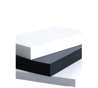 Plaque plate en plastique technique HDPE(Black,1x100x200mm 3pcs)