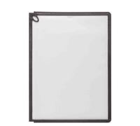 Plaque-pochette - DURABLE - SHERPA - DIN A4 - Graphite - Paquet de 5 pièces