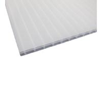 Plaque polycarbonate alvéolaire 16mm Opaline, ep.16 mm, l.98 cm, L.2 m