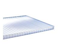 PLAQUE POLYCARBONATE ALVÉOLAIRE 32MM - L: 3 m - l: 98 cm - E: 32 mm - Clair