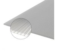 PLAQUE POLYCARBONATE ALVÉOLAIRE 4000 x 980 x 16MM Clair, ep.16 mm, l.98 cm, L.4 m