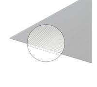 Plaque polycarbonate alvéolaire 4mm - L: 2 m - l: 105 cm - E: 4 mm - Translucide
