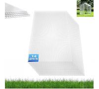 Plaque Polycarbonate - AUFUN - 4mm - Résistant aux UV - 60,5x121 cm - 10,25 m²