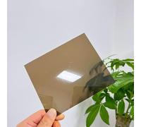 Plaque Polycarbonate de 2,5 mm, Panneaux de Toiture en Plastique, Protégés Contre les UV, pour Abris de Voiture, Abris de Bus(Brown,5x1.56m/16.4x5.1ft)