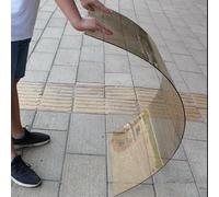 Plaque Polycarbonate, Transparent pvc Couverture 1.2MM Plaque Plastique Anti-uv Transmission Lumière,pour Marquise de Porte Exterieur Serre Jardin Toiture Abris Terrasse(Brown,0.8x12m/2.62x39.4ft)