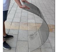 Plaque Polycarbonate, Transparent pvc Couverture 1.2MM Plaque Plastique Anti-uv Transmission Lumière,pour Marquise de Porte Exterieur Serre Jardin Toiture Abris Terrasse(Gray,1x5m/3.28x16.4ft)