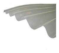 Plaque polyester ondulée (GO 177/51 - grandes ondes) - Coloris - Translucide, Largeur totale de la plaque - 92cm, Longueur totale de la plaque - 2.5m