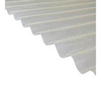 Plaque polyester ondulée toit translucide (PO 76/18 - petite onde) Translucide, l.- 90cm, L.- 1.52m