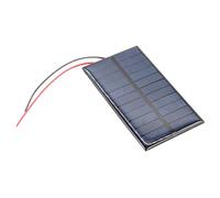 Plaque portable de chargement de batterie solaire d'extérieur 5 V 120 mA 0,8 W Petit module cellulaire en polysilicium Panneau de charge Plaque portable avec fil