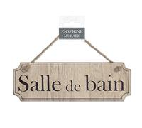 STC Plaque Porte Bois Salle de Bain