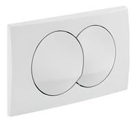 PLAQUE POUR BATI-SUPPORT GEBERIT ""DELTA 20"" BLANCHE