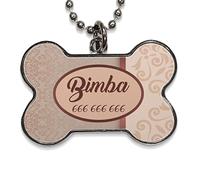 Plaque pour chien personnalisable avec photo, texte ou image, plaques pour chien - Plaque métallique en forme d'os - Cadeau personnalisé