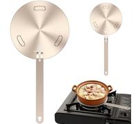 Plaque pour Induction Adaptateur 16cm Plaque Adaptateur Induction avec Poignée Amovible Plaque d'Adaptation pour Induction Uniforme pour Cuisinière Électrique Gaz Marmite Bouilloire (16cm)