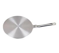 Plaque pour Induction Adaptateur Plaque de cuisson en acier inoxydable, diffuseur chaleur, disque adaptateur for cuisinière à gaz, électrique, induction, ustensiles cuisine(20cm)