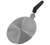 Plaque pour Induction Adaptateur Plaque de diffusion chaleur en acier inoxydable, plaque d'adaptation for induction, 13 cm/20 cm, diffuseur rond for ustensiles cuisine, poêle, à(Silver 13cm)