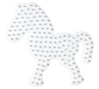 Plaque pour perles à repasser hama midi : petite plaque poney hama multicolore G