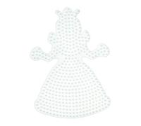 Hama – Plaque pour perles à repasser – Midi Princesse – Large – Blanc