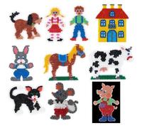 Plaque pour perles standard (Ø5 mm) Journée à la ferme 10 pièces