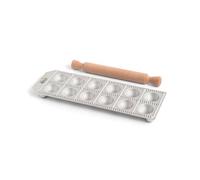 Plaque pour raviolis ronds x 12 + Rouleau MARCATO Argent
