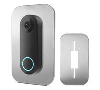 Plaque pour Sonnette Reolink PoE - Cache en Acier Inoxydable Compatible avec Reolink Doorbell PoE/WiFi/Battery, Accessoire de Montage pour Sonnette Vidéo, Masque Les Anciennes Perforations et Câbles