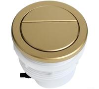 Plaque poussoir ronde double trou 72,5-80 mm (doré) | ABS moulé par injection, finition peinte par pulvérisation, résistant, plastique, longue durée de vie