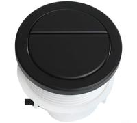 Plaque poussoir ronde double trou 72,5-80 mm (Noir) | ABS moulé par injection, finition peinte par pulvérisation, résistant, plastique, longue durée de vie