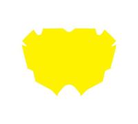 Plaque pride racing pride air jaune