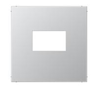 Plaque prise USB LS couleur aluminium (référence : JUNG AL1969USB)