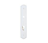 Plaque propreté 195 mm tradition bois BLANC Cylindre