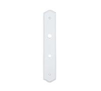Plaque propreté 195 mm tradition bois BLANC Deconda