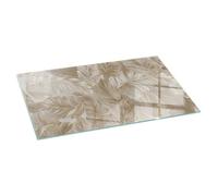Plaque protection sol devant cheminée motifs feuillus subtils 100x50 pour une décoration élégante Tulup