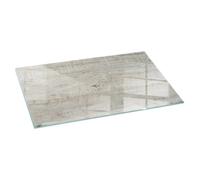 Plaque protection sol devant cheminée texture fraîche du bois 100x50 pour une surface protectrice chaleureuse Tulup