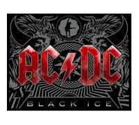 Plaque publicitaire - ACDC - Black Ice - Métal - 41x32 cm - Décoration murale