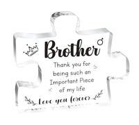 Plaque puzzle en acrylique pour frère, cadeau d'anniversaire pour frère, cadeau d'anniversaire pour frère, cadeau de la part de sœur Thank You For Being Such An Important Piece Of My Life