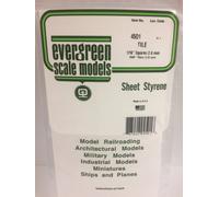 Plaque quadrillée 1.0x1.6x150x300mm Ref : 4501 - Evergreen