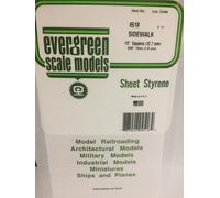 Plaque quadrillée 1.0x12.7x150x300mm Ref : 4518 - Evergreen