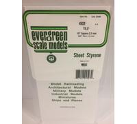 Plaque quadrillée 1.0x3.2x150x300mm Ref : 4503 - Evergreen