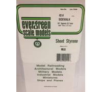 Plaque quadrillée 1.0x3.2x150x300mm Ref : 4514 - Evergreen