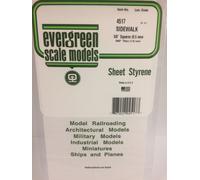 Plaque quadrillée 1.0x9.5x150x300mm Ref : 4517 - Evergreen - S137