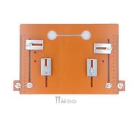 Plaque rabattable de routeur pour bancs de travail du bois, plaque d'insertion de table de routeur, conception sans trou de 20 x 28 cm avec marges de 3 cm, plaque de base de