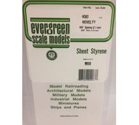 Plaque rainurée bardage en escalier 1.0x2.1x150x300mm Ref : 4083 - Evergreen