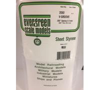 Plaque rainurée en V 0.50x1.3x150x300mm Ref : 2050 - Evergreen