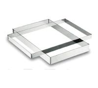 Plaque rectangle en inox Lacor 18/10 - 40x60x3 cm