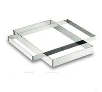 Plaque rectangle en inox - LACOR - 68061 - 40x60x5 cm - Métal - Four traditionnel