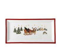Plaque rectangulaire 36 cm Happy Wintertime 36 x 18 cm