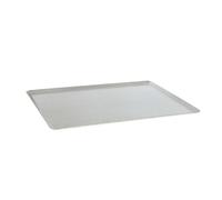 Plaque rectangulaire à bords pincés en aluminium dur 15/10° 60 x 40 cm