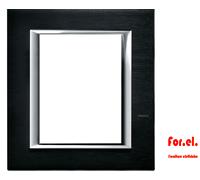 Plaque Rectangulaire Axolute 3+3 Modules BTICINO HA4826XS Anthracite Brossé