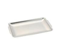 Plaque rectangulaire épaisse en acier inoxydable 304 - Argenté - Extra épaisse - 36 cm
