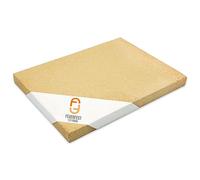 Plaque réfractaire, briques réfractaires comme revêtement de poêles et cheminées, résistant à la chaleur jusqu'à 1400 °C, chamotte pour une accumulation efficace de la chaleur [400x300x20 mm]