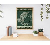 Plaque rétro en métal 14 x 20 cm Ruth Bader Ginsburg portrait affiche célèbre RBG Citations Notorious RBG Poster Not Fragile Like A Flower Fragile Like A Bomb Poster vintage fantaisie Artisanat